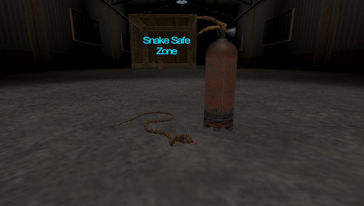 Snake in Warehouse VR