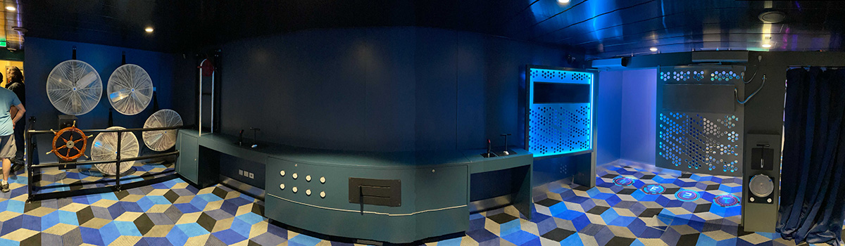 The mixed reality room with props